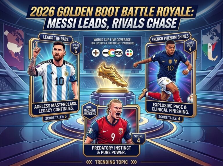 Messi leads 2026 World Cup Golden Boot race ahead of Mbappé and Haaland