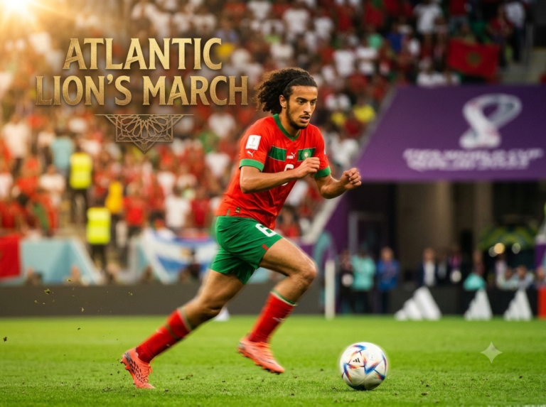Ayoub Bouaddi in action for Morocco against Brazil at the 2026 World Cup