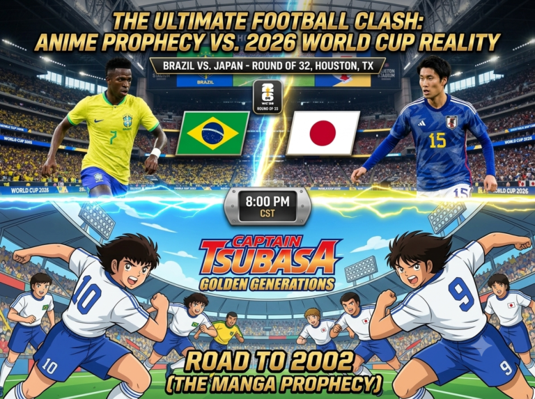 Japan vs Brazil at the 2026 World Cup: When Captain Tsubasa's Dream Finally Becomes Reality Japan vs Brazil 2026 FIFA World Cup Round of 32 at NRG Stadium Houston