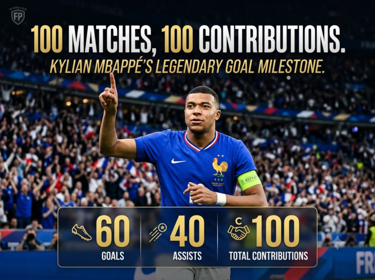 Mbappé 100 Caps: France's Captain Rewrites History at the 2026 World Cup Kylian Mbappé celebrating his 100th cap for France at the 2026 FIFA World Cup with 60 goals and 40 assists