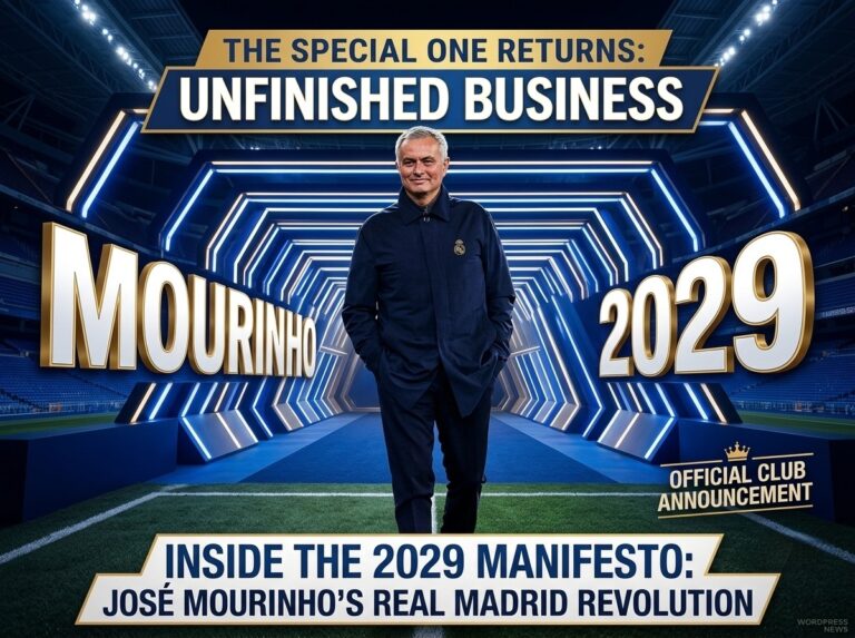 The Special One Returns: Mourinho Is Back at Real Madrid — And Nothing Will Ever Be the Same Jose Mourinho confirmed as Real Madrid head coach until 2029