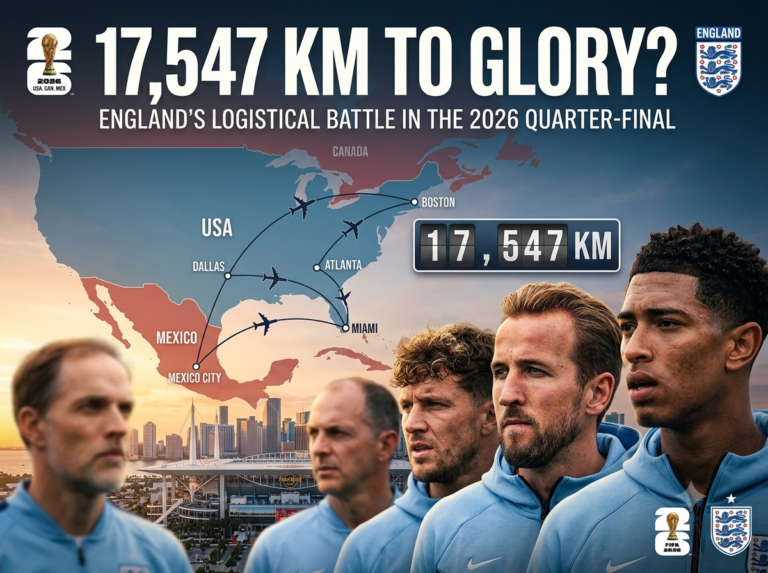 England World Cup 2026: Three Lions Rack Up 17,547 KM Before Norway Quarter-Final Showdown England national team players disembarking plane ahead of World Cup 2026 quarter-final in Miami