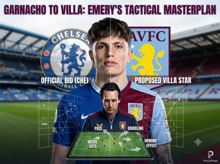Garnacho to Aston Villa: Full Tactical Fit Breakdown Garnacho to Aston Villa tactical fit graphic