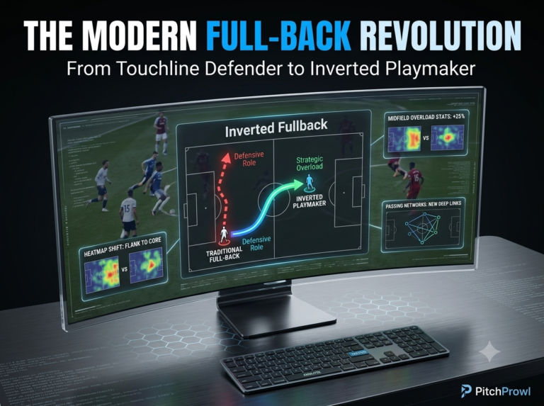 The Revolution Of Modern Football Tactics And Fluidity Inverted fullback tactics diagram showing modern football positional play