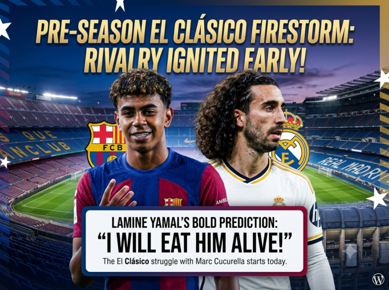 Lamine Yamal Sends Cucurella a Cheeky El Clasico Ultimatum Lamine Yamal and Marc Cucurella in Spain national team kits