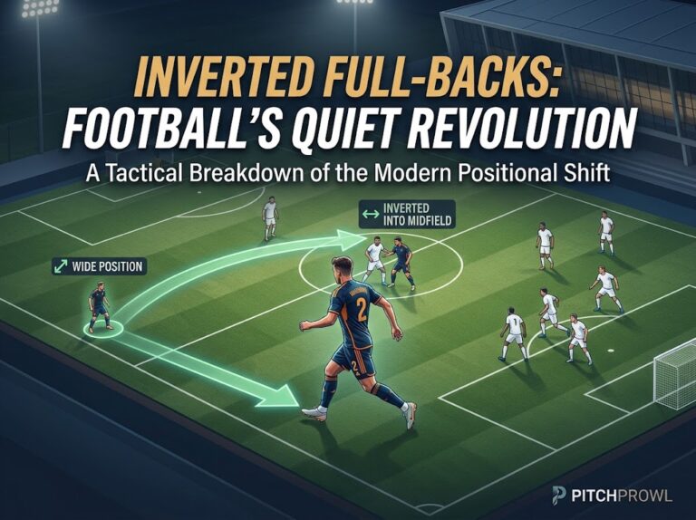 Inverted Full-Backs: Football's Quiet Tactical Shif Full-back tucking into central midfield as an inverted full-back