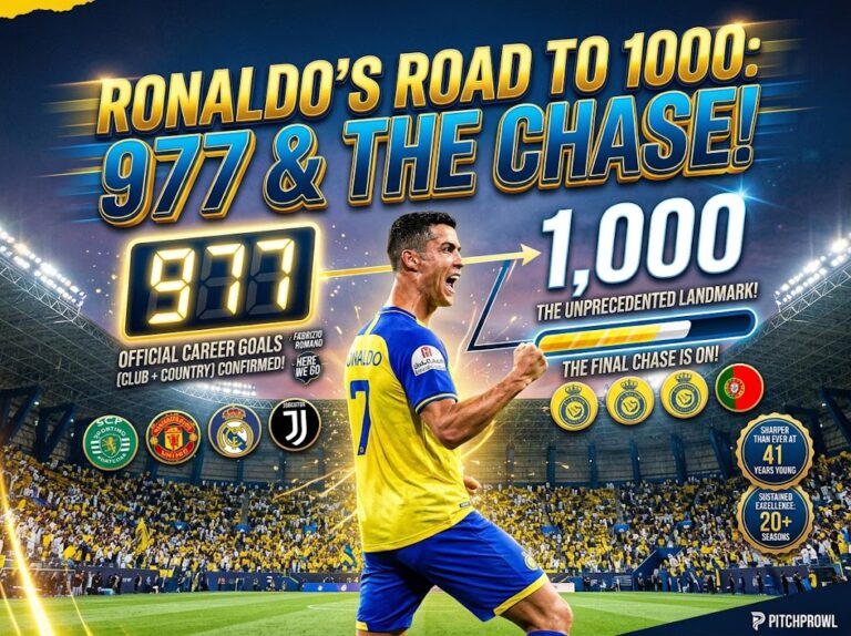 Ronaldo 977 Goals: Al-Nassr Star Reaches Historic Landmark Cristiano Ronaldo celebrates after reaching 977 career goals for Al-Nassr