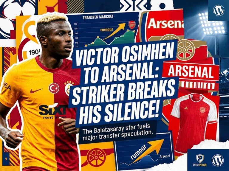 Victor Osimhen responds to Arsenal transfer speculation after Galatasaray brace
